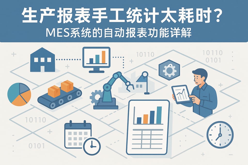 生产报表手工统计太耗时？MES系统的自动报表功能详解  